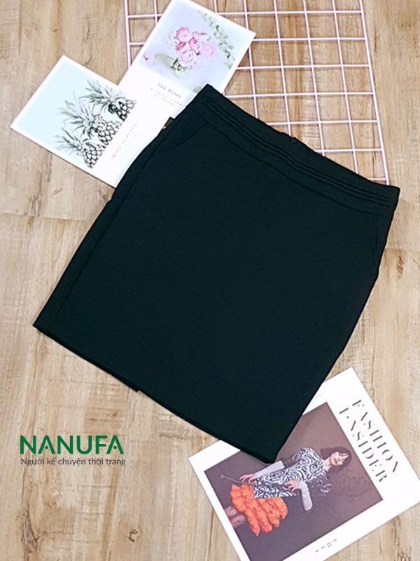 nanufa chân váy quần ngắn 56cm màu đen
