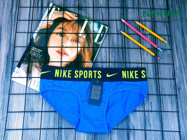 Quần lót nữ cotton thương hiệu Nike màu xanh nước biển