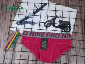 Quần lót nữ cotton thương hiệu Nike Pro màu đỏ đô