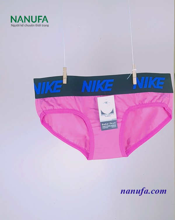 Quần lót nữ cotton thương hiệu Nike màu hồng