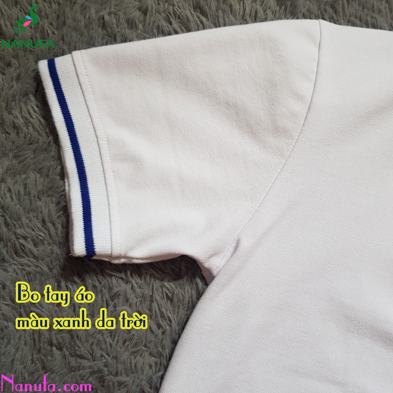 Lai-ao-xanh-da-troi Lai áo được may sắt sảo