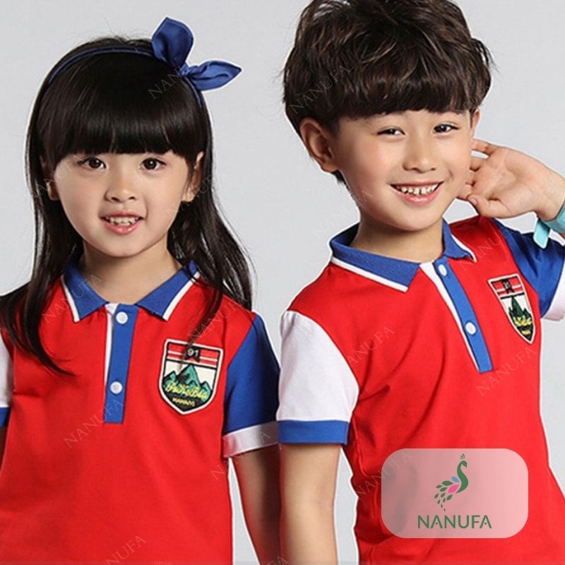 Mẫu Đồng Phục Mẫu Giáo AMN-24 Màu Đỏ